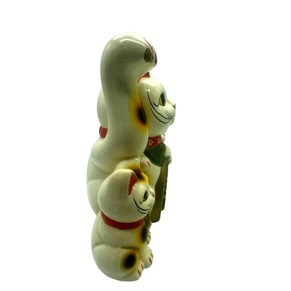 Tokoname‎ ware Maneki Neko, Japan's beloved beckoning cats good fortune Bank 50s - Picture 4 of 8